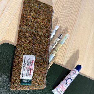 Harris Tweed Brown Pencil Case